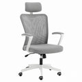 Mesh Ergonomic Office Chair with Adjustable Headrest Gray