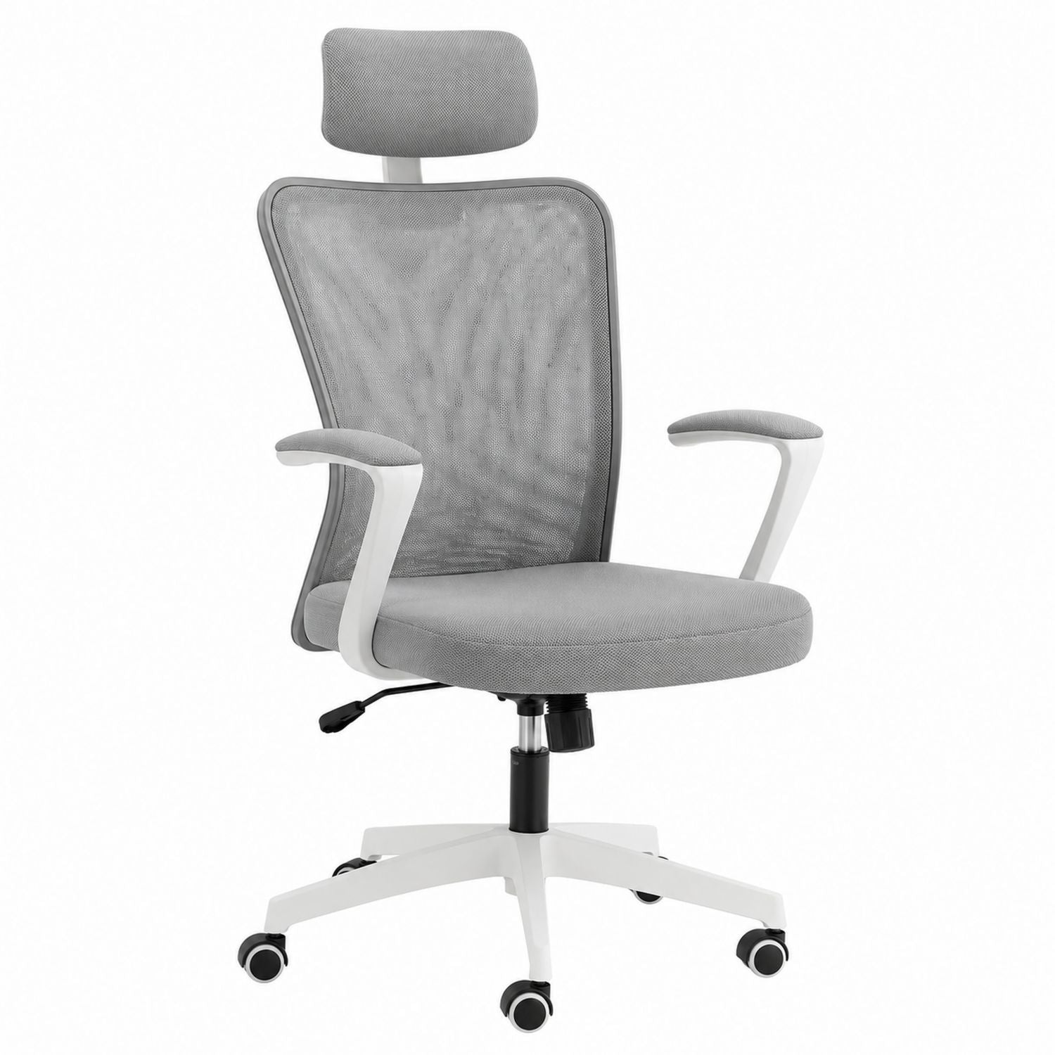 Mesh Ergonomic Office Chair with Adjustable Headrest Gray