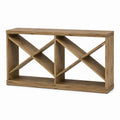 Wood Console Table Wine Rack 120x30x80 cm